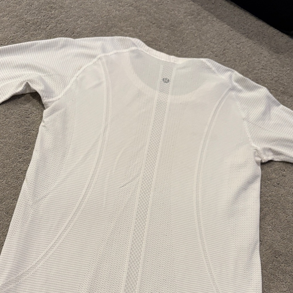 Lululemon White Long Sleeve Women's Top